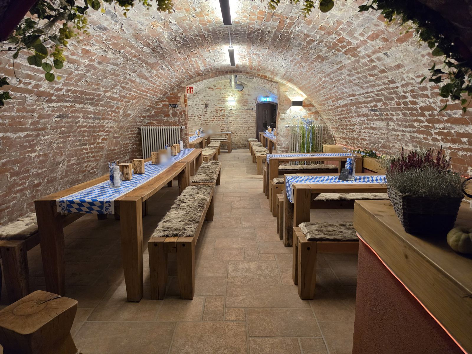Historisches Ziegelgewölbe im Gewölbekeller